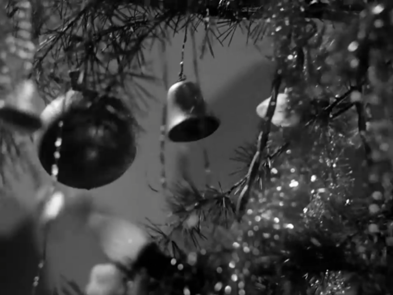 A bell hanging on the Bailey Christmas tree is ringing, signaling that Clarence has finally gotten his wings.